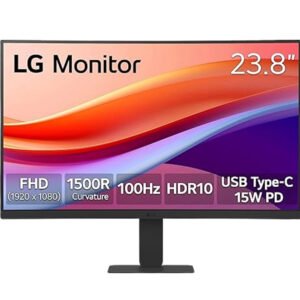 LG – 24 Inch FHD Curved Monitor – 24U421A-B